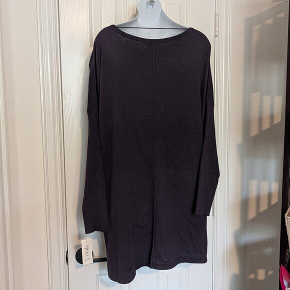 NWT Style & Co Tunic Sweater Size 2X in Dark Grape - Picture 3 of 11